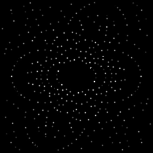 Laue transmission pattern for calcite