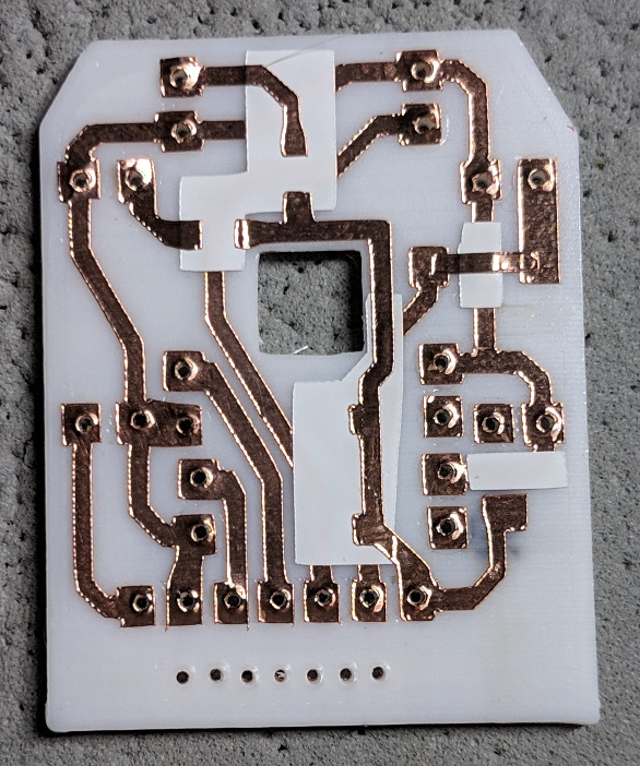 finished pcb, bottom side