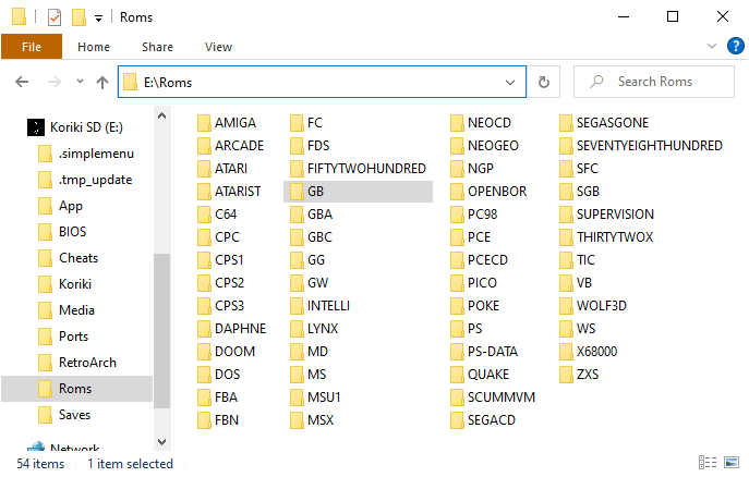 SDcard paths