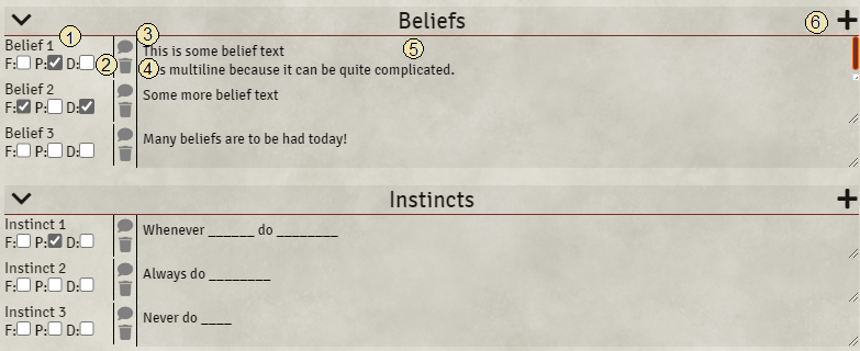 Beliefs and Instincts