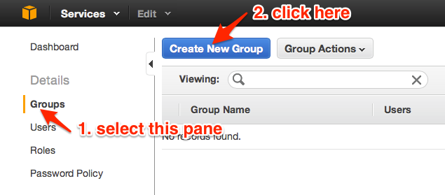 create new group