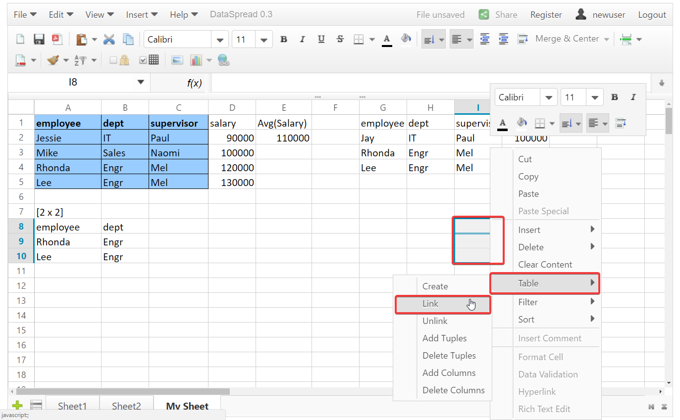 Tutorial LoadTable