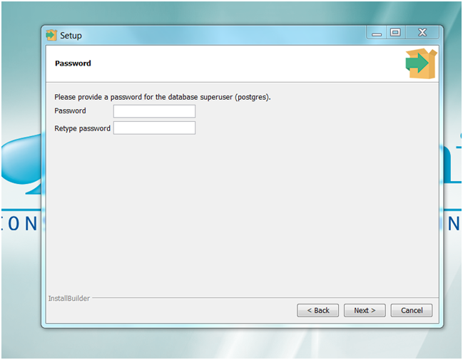 setup password