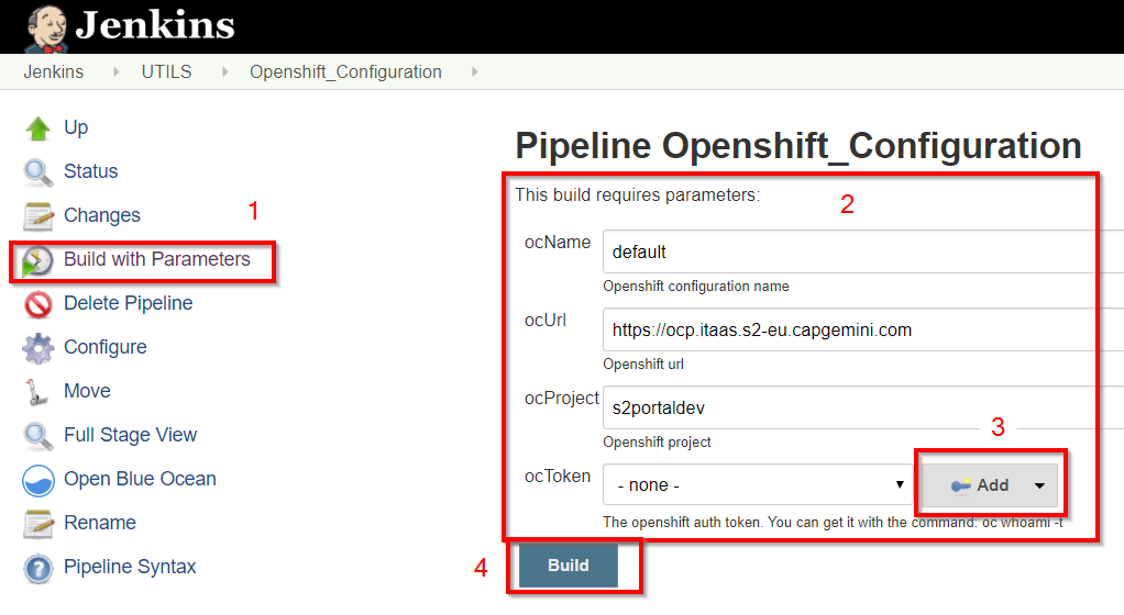 openshift configuration