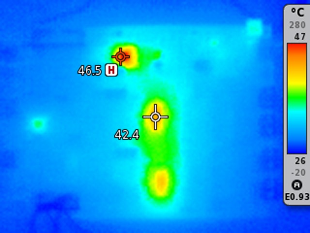 thermal distribution at 0.3W output