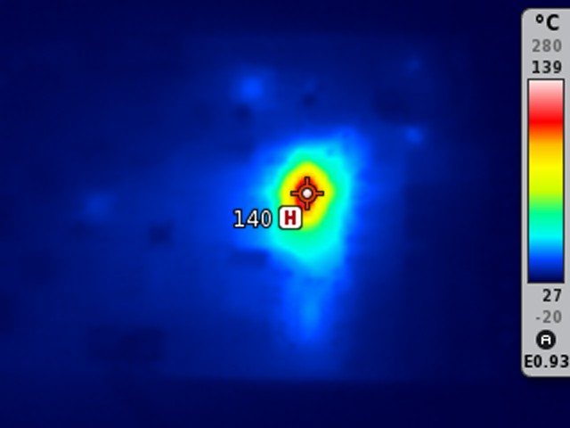 Thermal distribution at 16.5