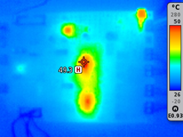 thermal distribution at 3.1W output