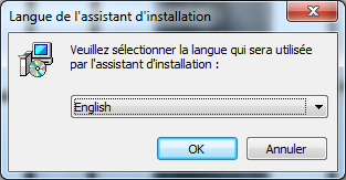 Choose the installer language