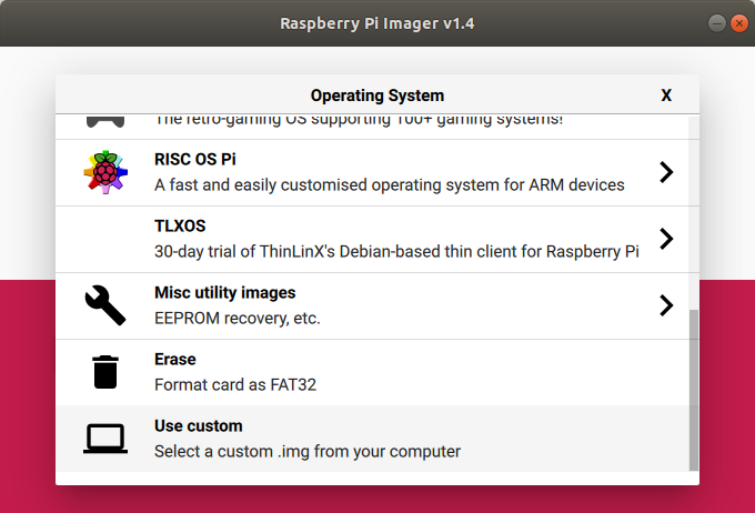 raspberry pi imager