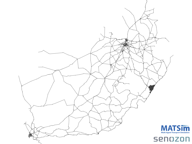 National extent of the eThekwini network