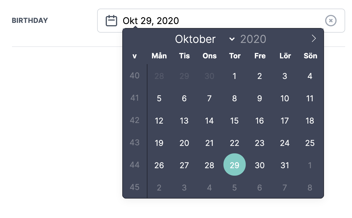 DatePicker